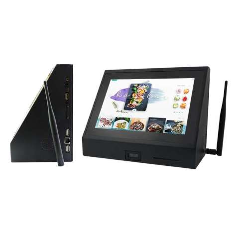 Advertising players with Wifi POE Tablet PC wall mount desk mount 2D scanner with NFC 10inch LCD screen Capacitive touch